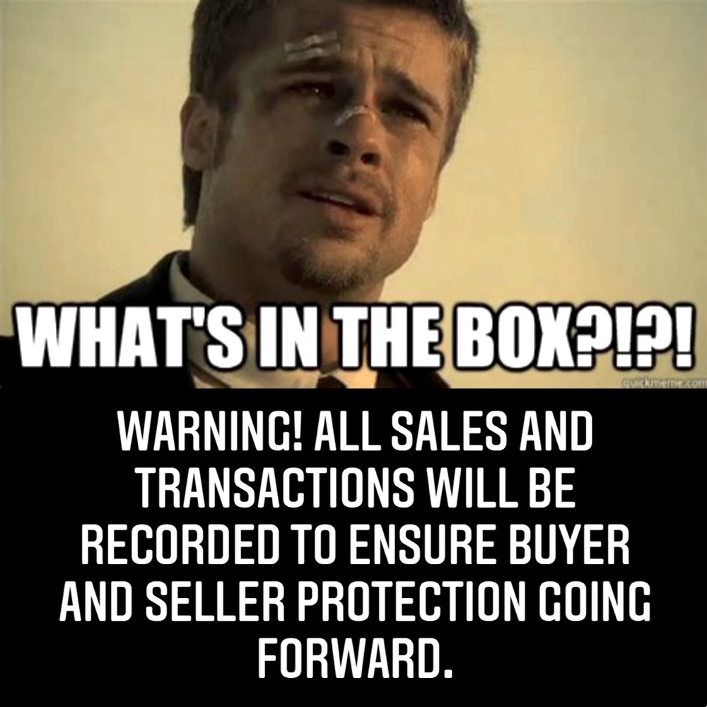 Warning on all sales! Plus Price information.